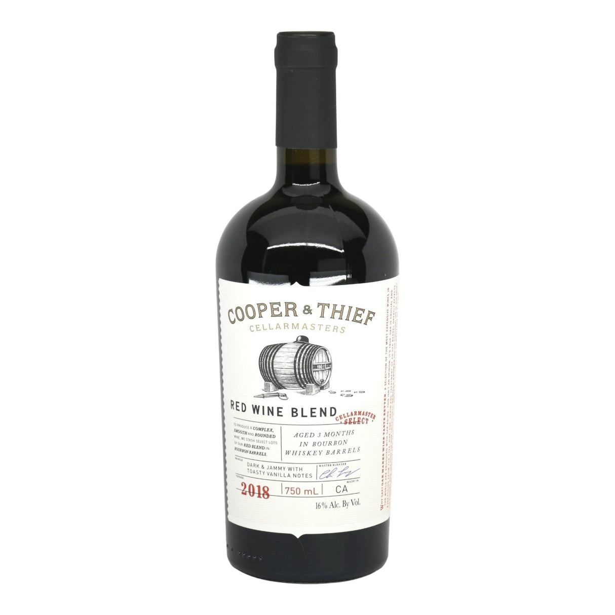 Cooper & Thief Bourbon Barrel Aged Red Blend 750mL bottle from USA
