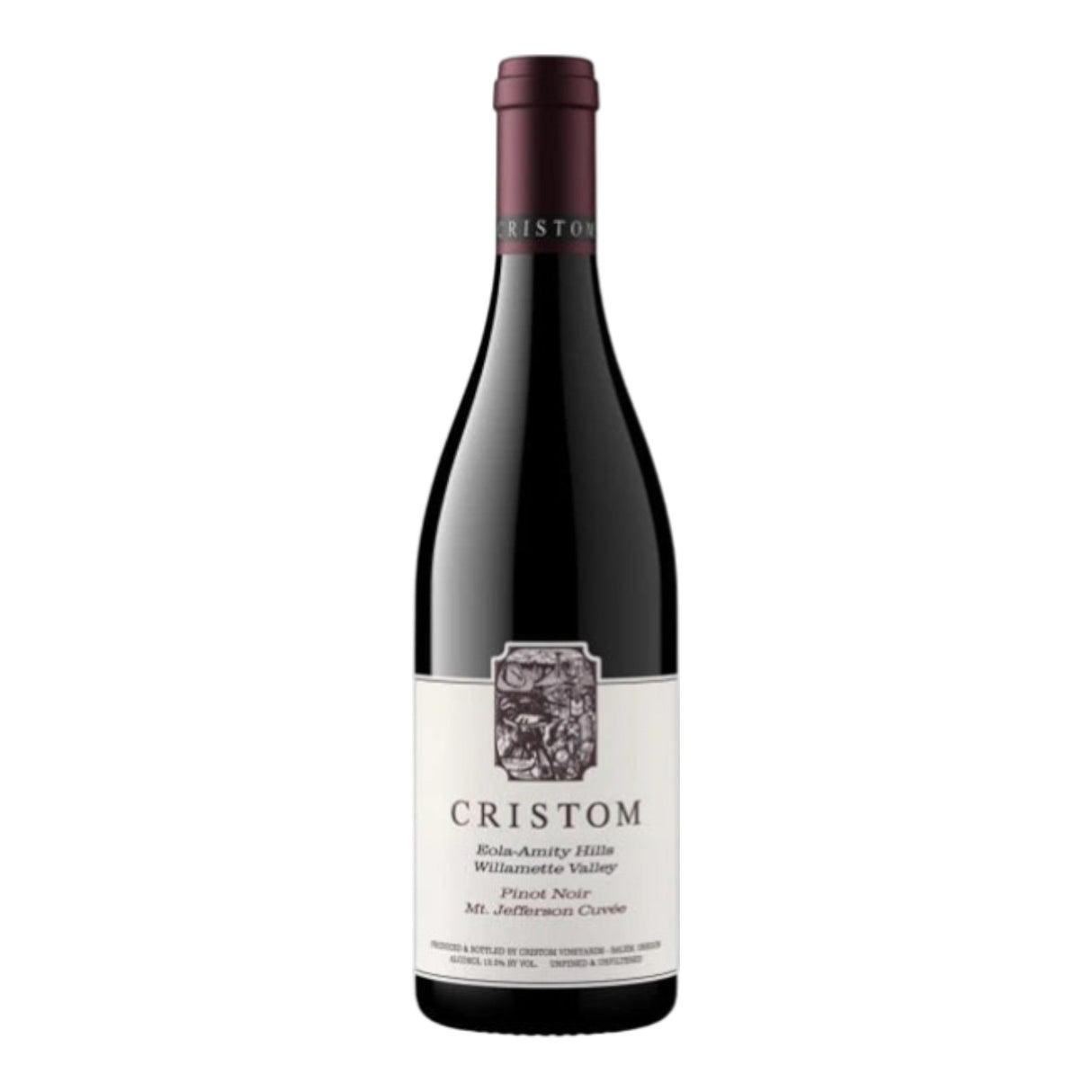 Cristom Mount Jefferson Cuvee Willamette Valley Pinot Noir 2023 red wine bottle 750mL from USA