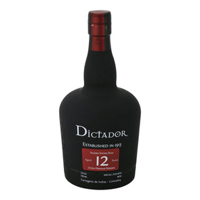 Dictador Rum 12 Yrs Res 750mL aged rum bottle