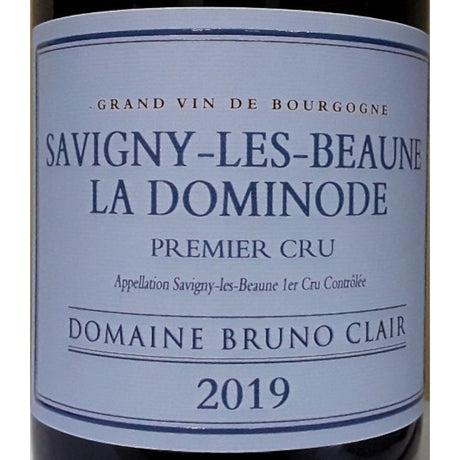 Domaine Bruno Clair 1er Cru La Dominode Savigny Les Beaune 2019 red wine bottle 750mL from France
