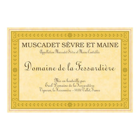 Domaine de la Fessardiere Muscadet Sevre-et-Maine 2023 white wine bottle 750mL from France