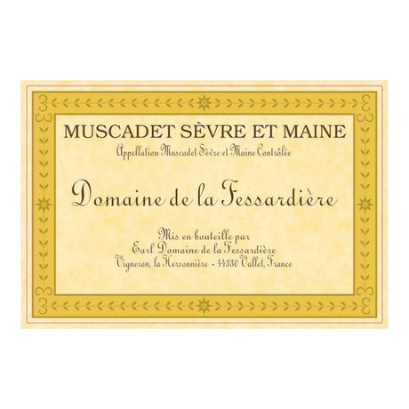 Domaine de la Fessardiere Muscadet Sevre-et-Maine 2023 white wine bottle 750mL from France