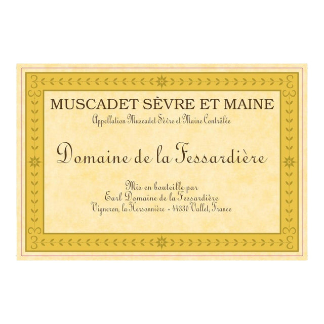 Domaine de la Fessardiere Muscadet Sevre-et-Maine 2023 white wine bottle 750mL from France