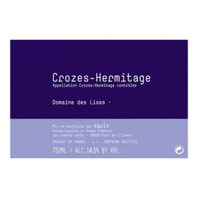 Domaine des Lises Equis Crozes Hermitage 2021 red wine bottle 750mL from France