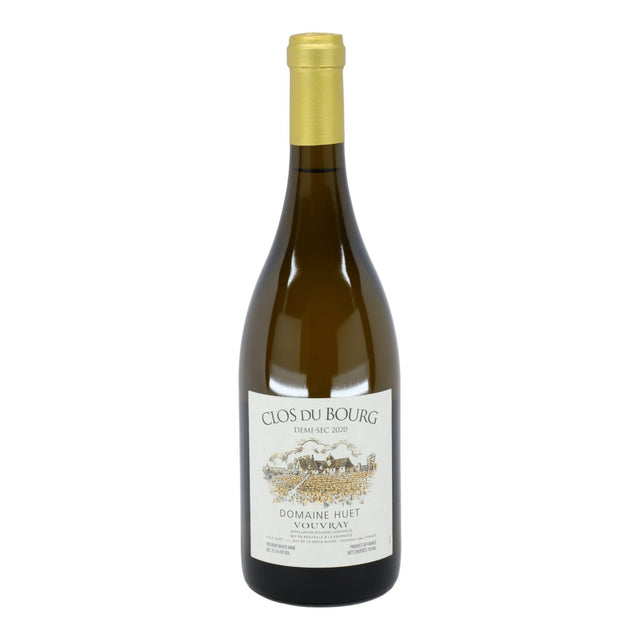 Domaine Huet Clos du Bourg Vouvray Demi Sec 2022 white wine bottle 750mL from France