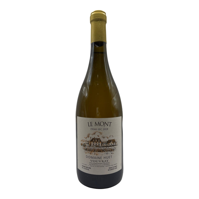 Domaine Huet Le Mont Vouvray Demi Sec 2022 white wine bottle 750mL from France