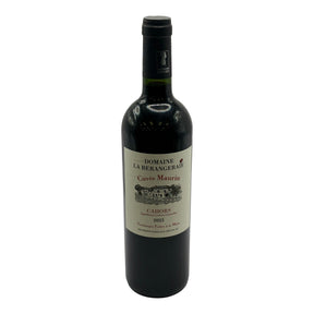 Domaine la Berangeraie Cuvee Maurin Cahors 2023 red wine bottle 750mL from France