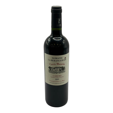 Domaine la Berangeraie Cuvee Maurin Cahors 2023 red wine bottle 750mL from France