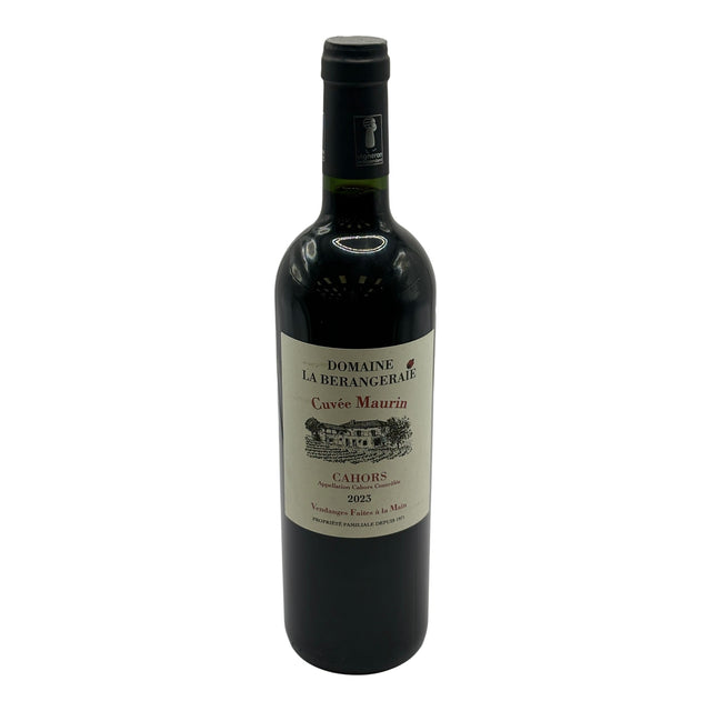 Domaine la Berangeraie Cuvee Maurin Cahors 2023 red wine bottle 750mL from France