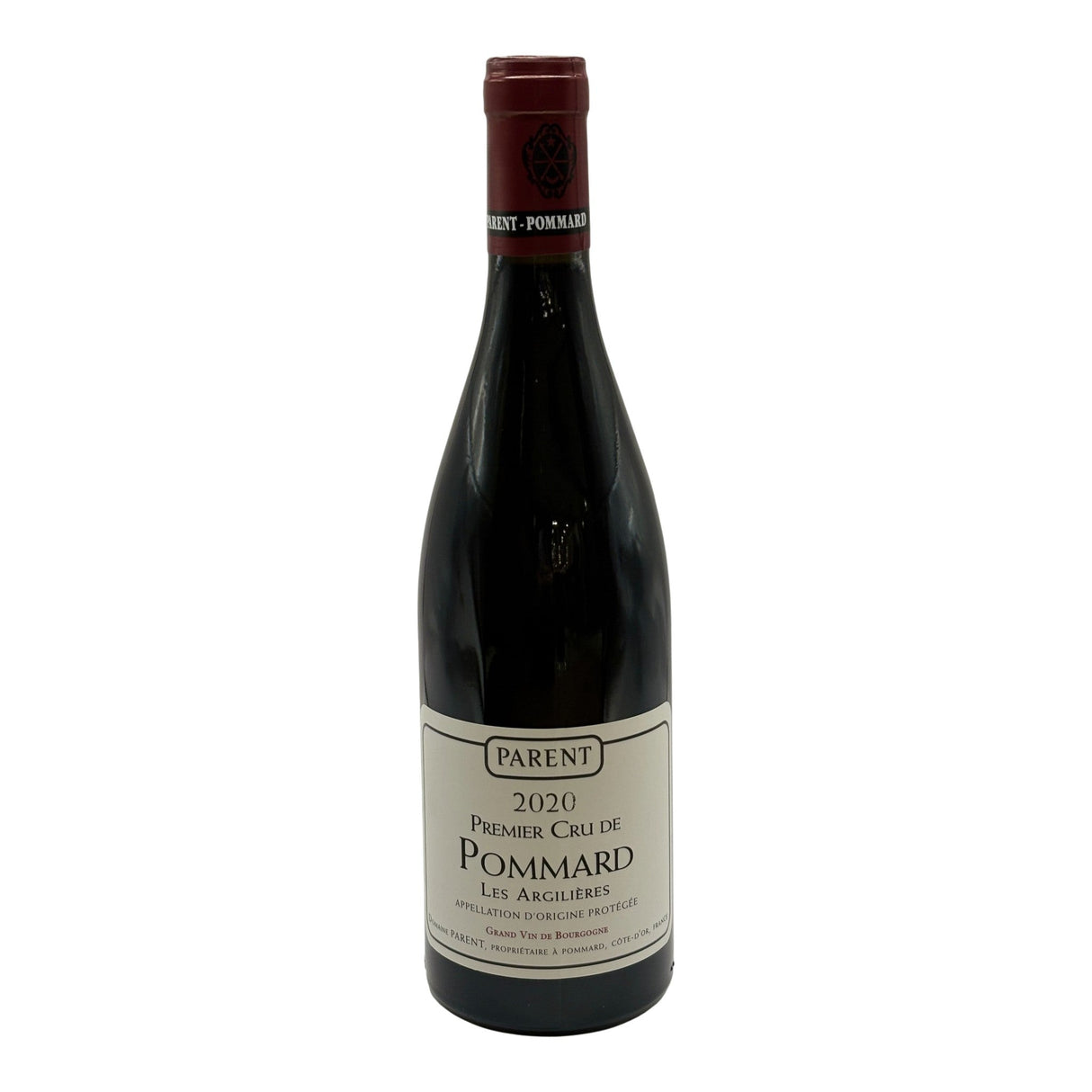 Domaine Parent 1er Cru Les Argillieres Pommard 2020 red wine bottle 750mL from France
