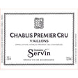 Domaine Servin Premier Cru Vaillons Chablis 2023 white wine bottle 750mL from France