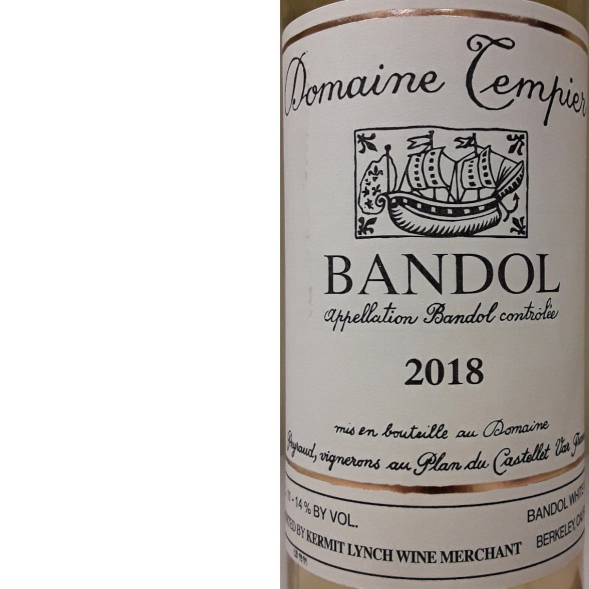 Domaine Tempier Bandol Blanc 2023 bottle 750mL from France