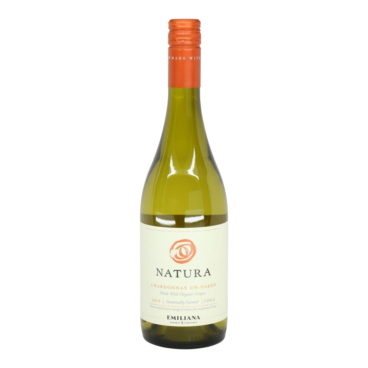 Emiliana Natura Casablanca Valley Chardonnay 2025 white wine bottle 750mL from Chile