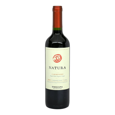 Emiliana Natura Colchagua Valley Organic Carmenere 2022 red wine bottle 750mL from Chile