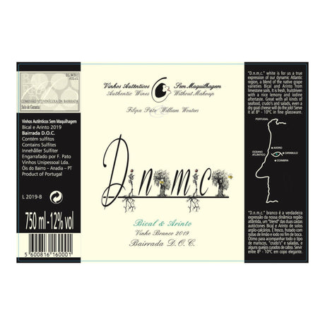 Filipa Pato Dinamica Bairrada Branco 2024 white wine bottle 750mL from Portugal