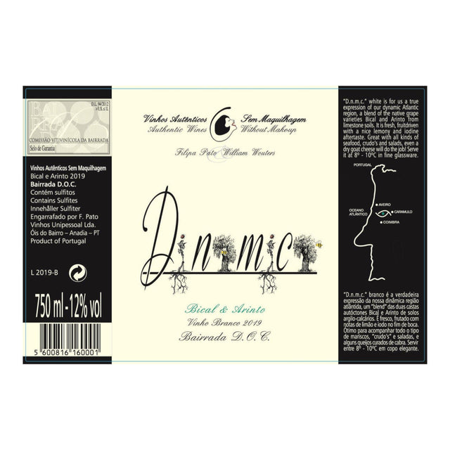 Filipa Pato Dinamica Bairrada Branco 2024 white wine bottle 750mL from Portugal
