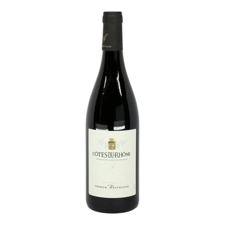 Franck Balthazar Cotes du Rhone 2024 red wine bottle 750mL from France