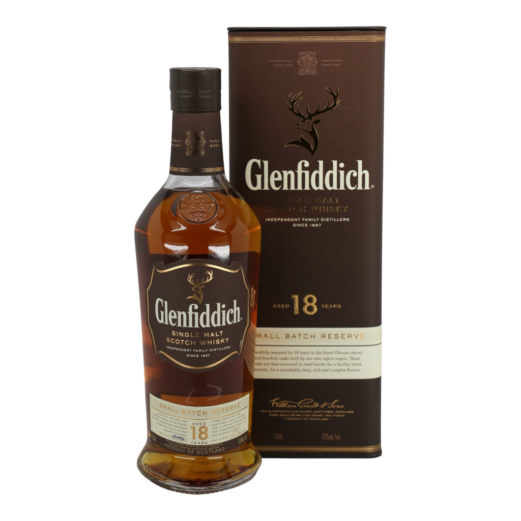 Glenfiddich 18 Years Single Malt Scotch Whiskey, Speyside 750mL