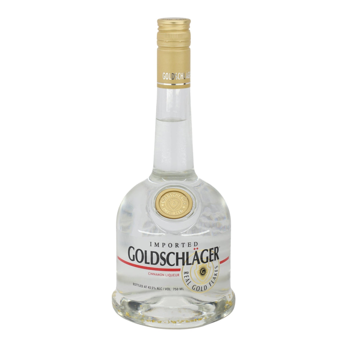 Goldschlager Cinnamon Schnapps Liqueur 750mL- 87 Pf herbal liqueur bottle from Italy