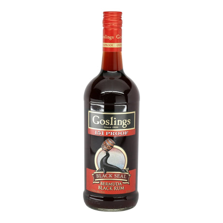Goslings Black Seal 151 Rum 1.0L dark rum bottle 1L