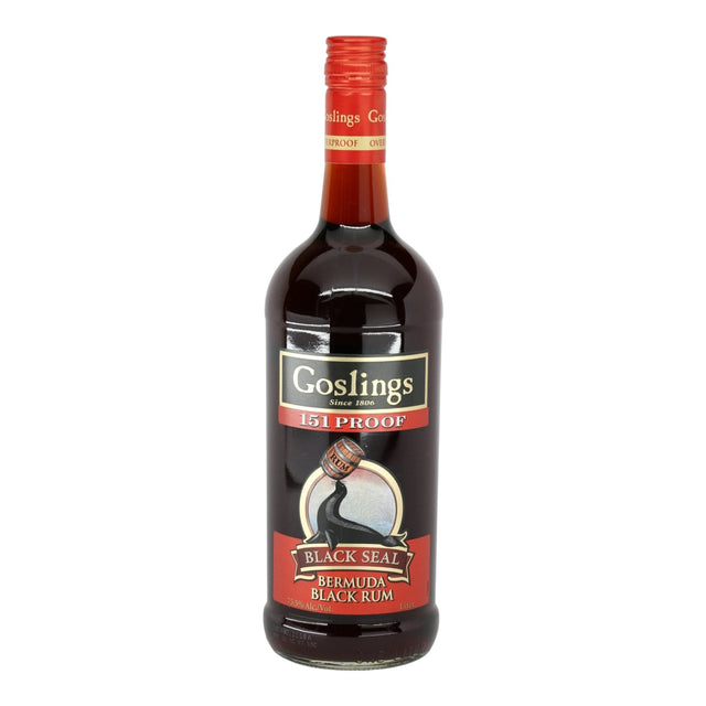 Goslings Black Seal 151 Rum 1.0L dark rum bottle 1L