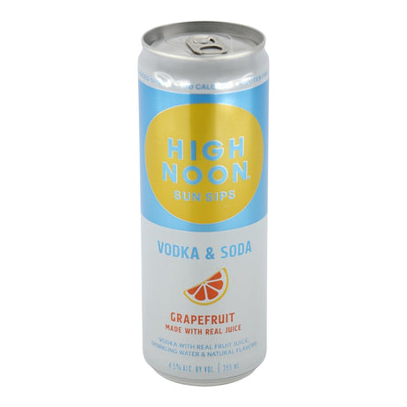 High Noon Grapefruit Flavored Vodka & Soda CAN 355mL cocktails can bottle from USA