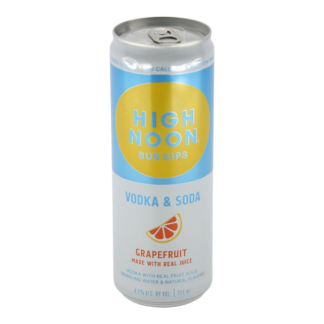 High Noon Grapefruit Flavored Vodka & Soda CAN 355mL cocktails can bottle from USA