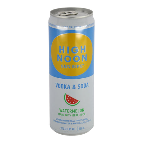High Noon Watermelon Flavored Vodka & Soda CAN 355mL cocktails can bottle from USA