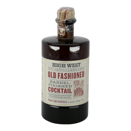 High West Distillery Barrel Finished Old Fashioned Cocktail 750mL bourbon whiskey bottle from USA