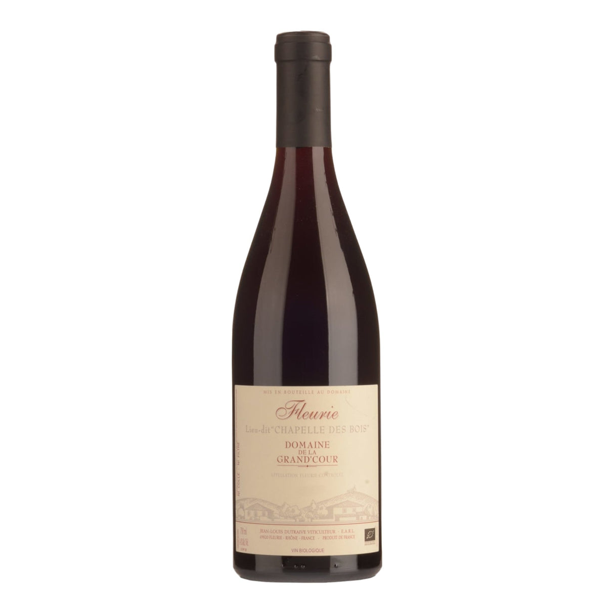 J.L. Dutraive Domaine de la Grand'Cour Fleurie Chapelle des Bois 2023 red wine bottle 750mL from France