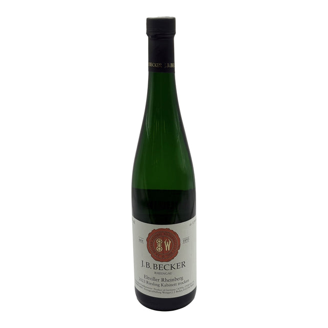 J.B. Becker Eltviller Rheinberg Kabinett Trocken Riesling 2023 white wine bottle 750mL from Germany