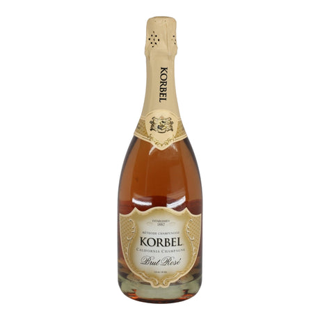 Korbel Brut Rose California Brut Rose Sparkling Wine NV bottle 750mL from USA