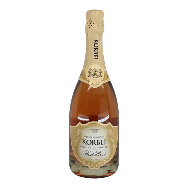Korbel Brut Rose California Brut Rose Sparkling Wine NV bottle 750mL from USA