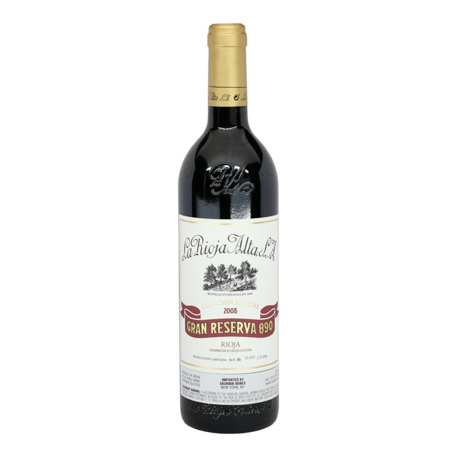 La Rioja Alta 890 Gran Reserva Rioja 2010 red wine bottle 750mL from Spain