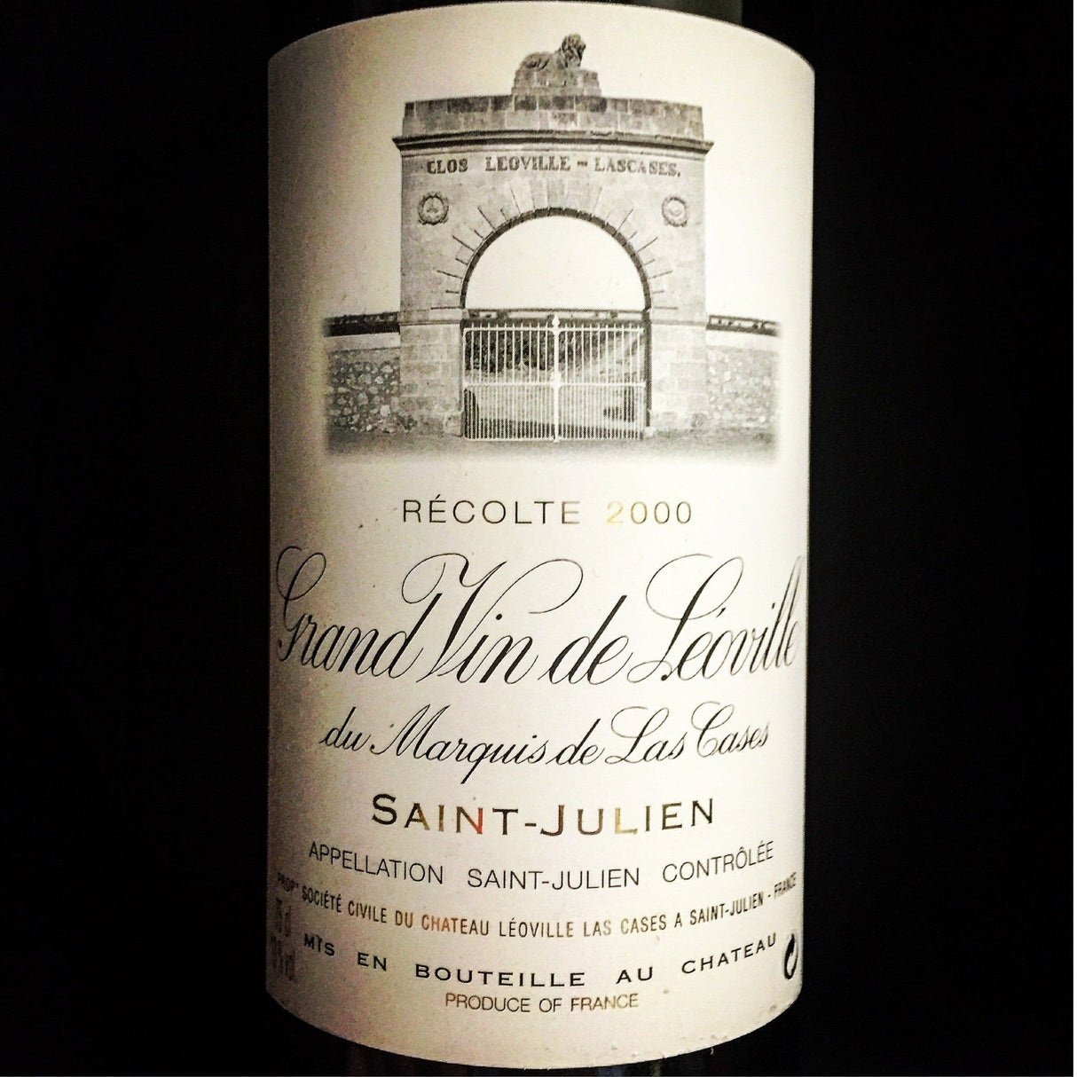 Leoville-Las Cases St. Julien 2000 red wine bottle 750mL from France