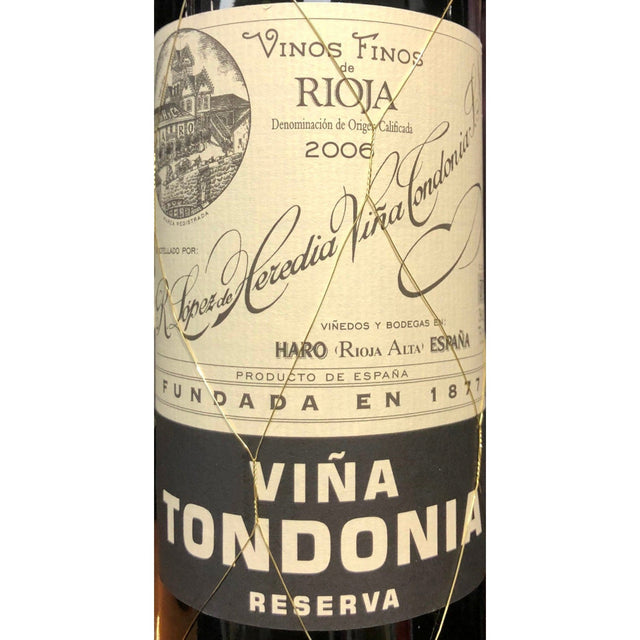 Lopez de Heredia Tondonia Reserva Rioja 2006 bottle 750mL from Spain