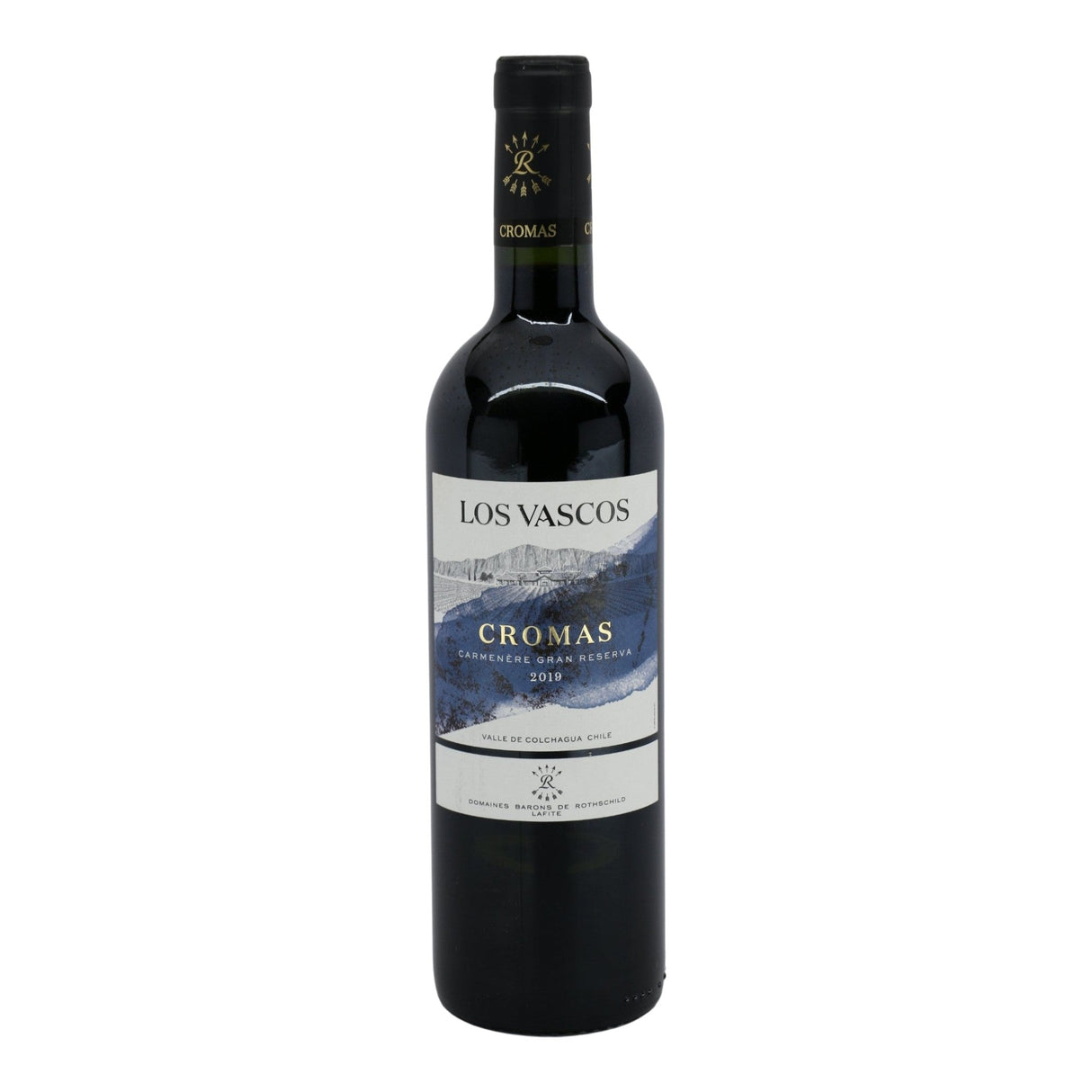 Los Vascos Cromas Gran Reserva Carmenere 2020 red wine bottle 750mL from Chile