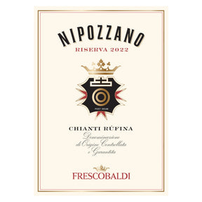 Marchesi de' Frescobaldi Nipozzano Chianti Rufina Riserva 2022 red wine bottle 750mL from Italy