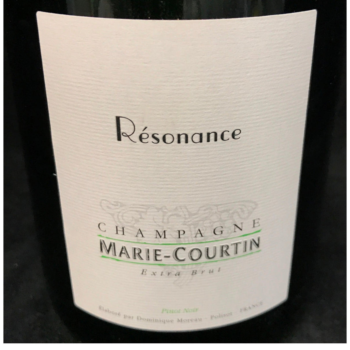 Marie Courtin Resonance Extra Brut Champagne NV bottle 750mL from France