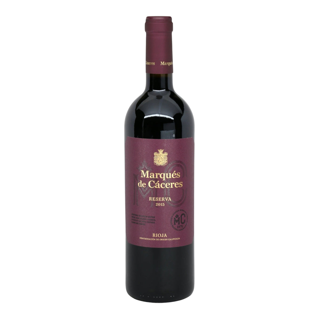 Marques de Caceres Rioja Reserva 2019 red wine bottle 750mL from Spain
