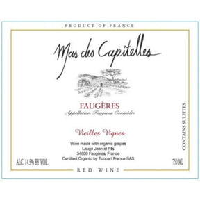 Mas des Capitelles Vieilles Vignes Faugeres Rouge 2022 bottle 750mL from France