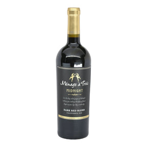 Menage a Trois Midnight Red California Merlot Cabernet Petite Sirah Petit Verdot bottle 750mL from USA