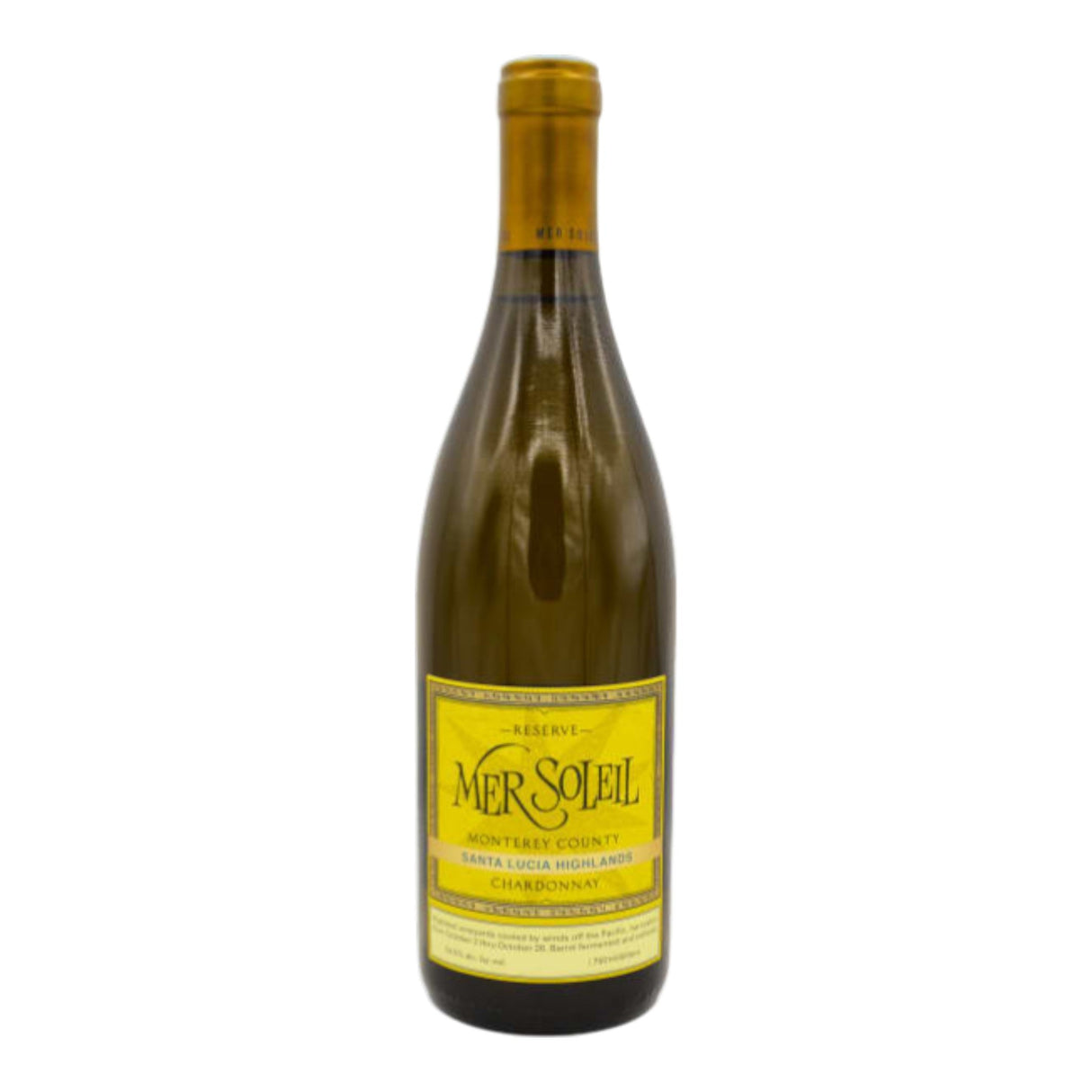 Mer Soleil Reserve Santa Lucia Highlands Chardonnay 2023 white wine bottle 750mL from USA