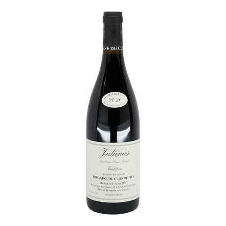 Michel et Sylvain Tete Domaine du Clos du Fief Cuvee Tradition Julienas Beaujolais 2023 red wine bottle 750mL from France