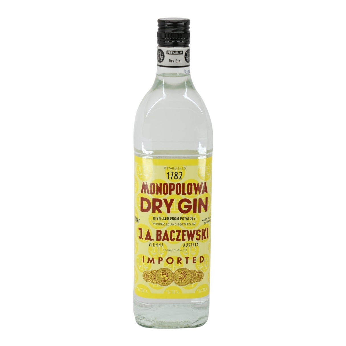 Monopolowa Gin 1.0L london dry gin bottle 1L from England