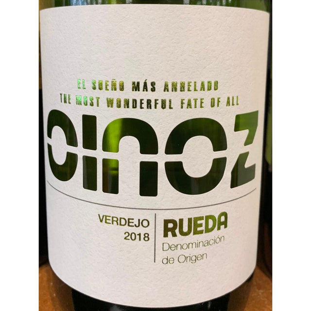 Oinoz Rueda Verdejo 2024 white wine bottle 750mL from Spain