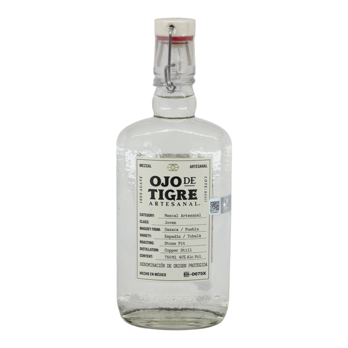 Ojo De Tigre Joven Artesanal Mezcal 750mL bottle from Mexico