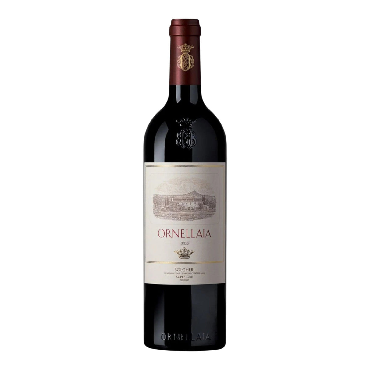 Ornellaia Bolgheri Superiore 2022 red wine bottle 750mL from Italy