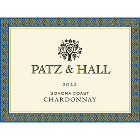 Patz & Hall Sonoma Coast Chardonnay 2022 white wine bottle 750mL from USA