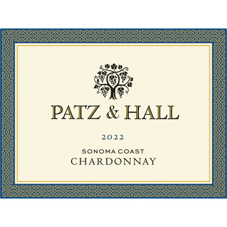 Patz & Hall Sonoma Coast Chardonnay 2022 white wine bottle 750mL from USA